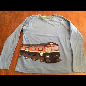 GUC Mini Boden Sz 11/12 Dog in Train Long Sleeve